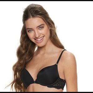 SO Lace Back Bra - Black- 36B
